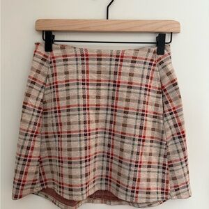 Altar'd State Plaid Mini Skirt